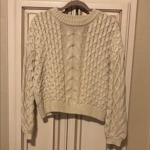 Cozy Cream Cable Knit Sweater